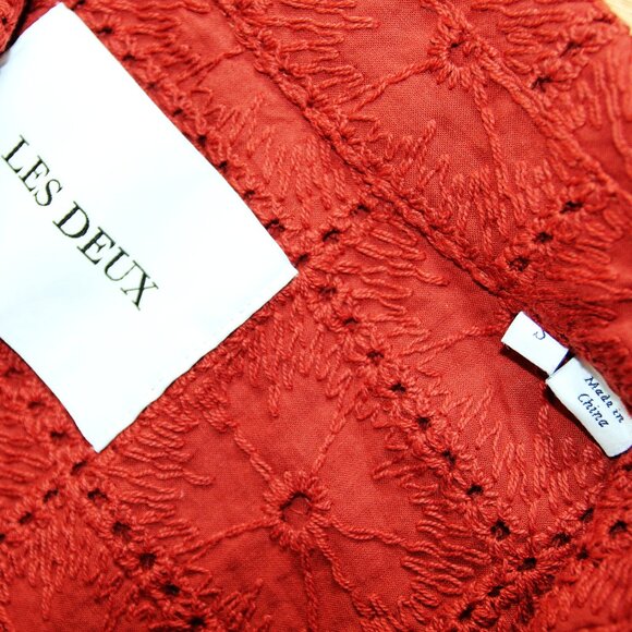 BNWT SS25 LES DEUX HECTOR ANGLAISE SS SHIRT S - Picture 8 of 13